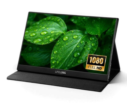 Lifelong 1920 x 1080 15.6" 1080P Portable Monitor G70-T - IPS, Built-In Speakers, 60Hz, HDMI & USB-C