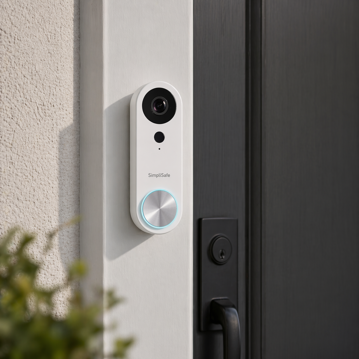 SimpliSafe Wired Video Doorbell Smart WiFi Motion Activated Alert Speaker VPD301