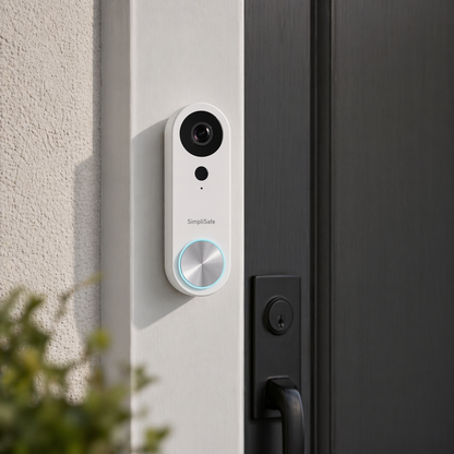 SimpliSafe Wired Video Doorbell Smart WiFi Motion Activated Alert Speaker VPD301