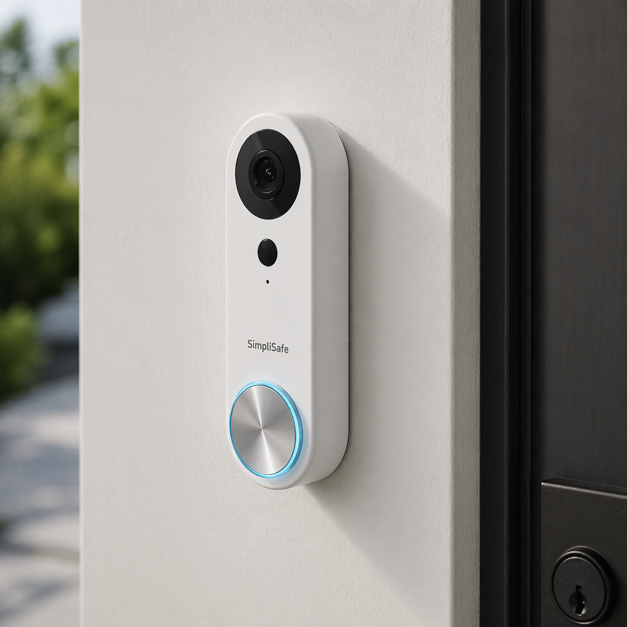 SimpliSafe Wired Video Doorbell Smart WiFi Motion Activated Alert Speaker VPD301
