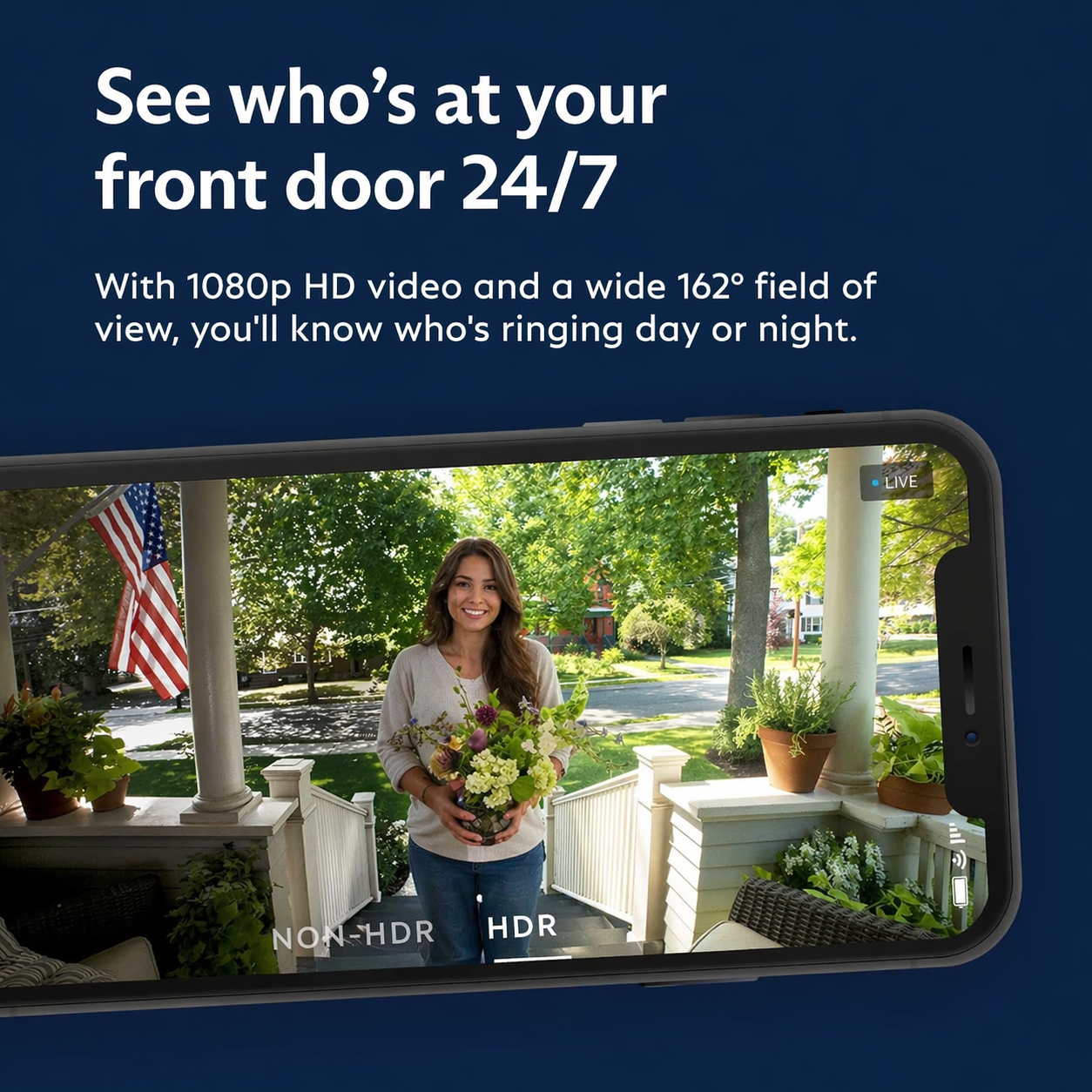 SimpliSafe Wired Video Doorbell Smart WiFi Motion Activated Alert Speaker VPD301