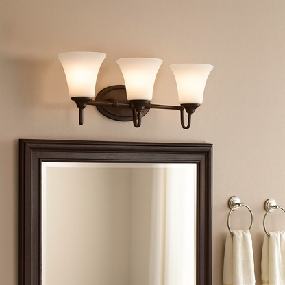 LUMINANCE F18043-64 Vanity Darby 3-Lights 100W Provincial Bronze