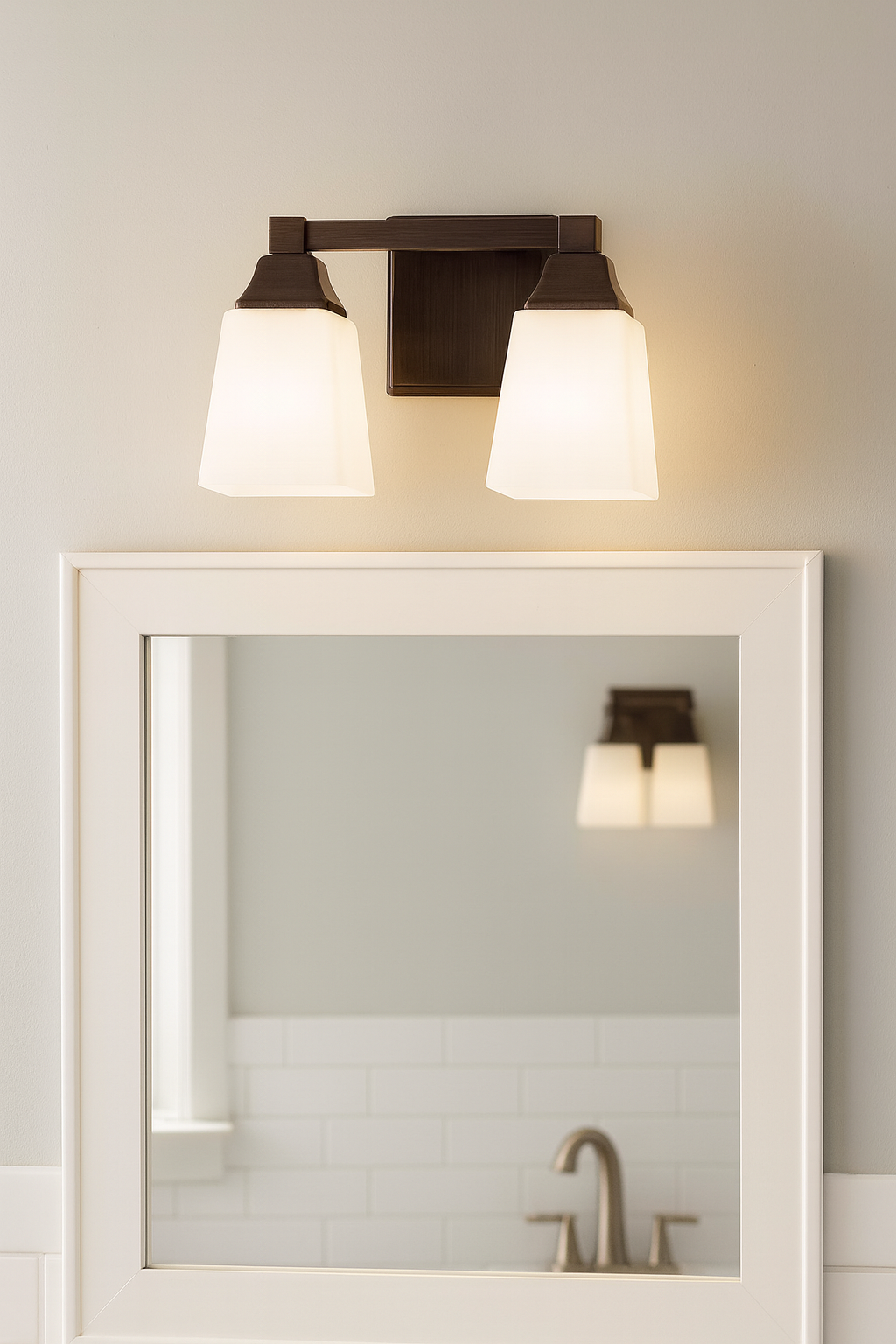 Sunset Lighting LED 2-Light Vanity 8W X 2 3000K 1040Lm CRI80 Non-Dim F6102-64