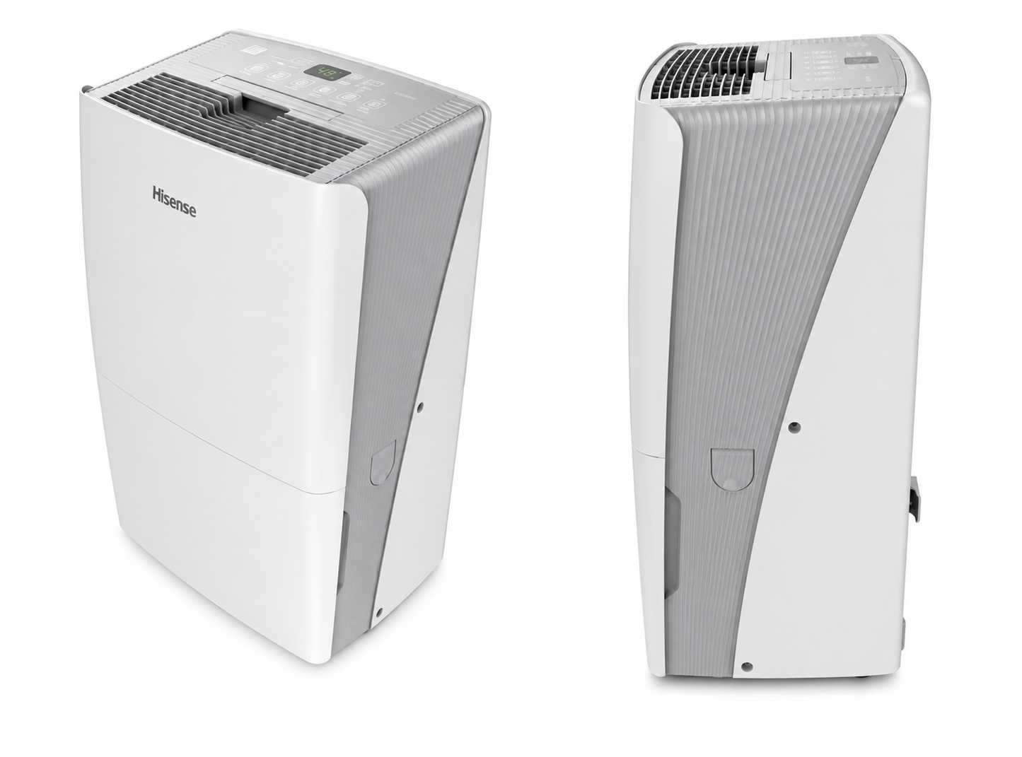 Hisense 50 Pint 3-Speed Dehumidifier with Built-in Pump, 3 Modes – Auto, Continuous, Manual, 24-hour on/off timer.,