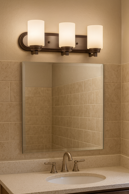 Sunset Lighting Dalton 3-Light Vanity 100W Provincial Bronze - F18013-64
