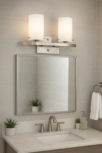 Sunset Lighting F2532-80 Boca 2-Light 13" Wide Vanity Light - Nickel