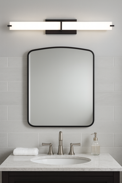 Sunset Lighting 37.5" 1-Light Black LED 30W 3000K 2200Lm Vanity Light F8636-31-1