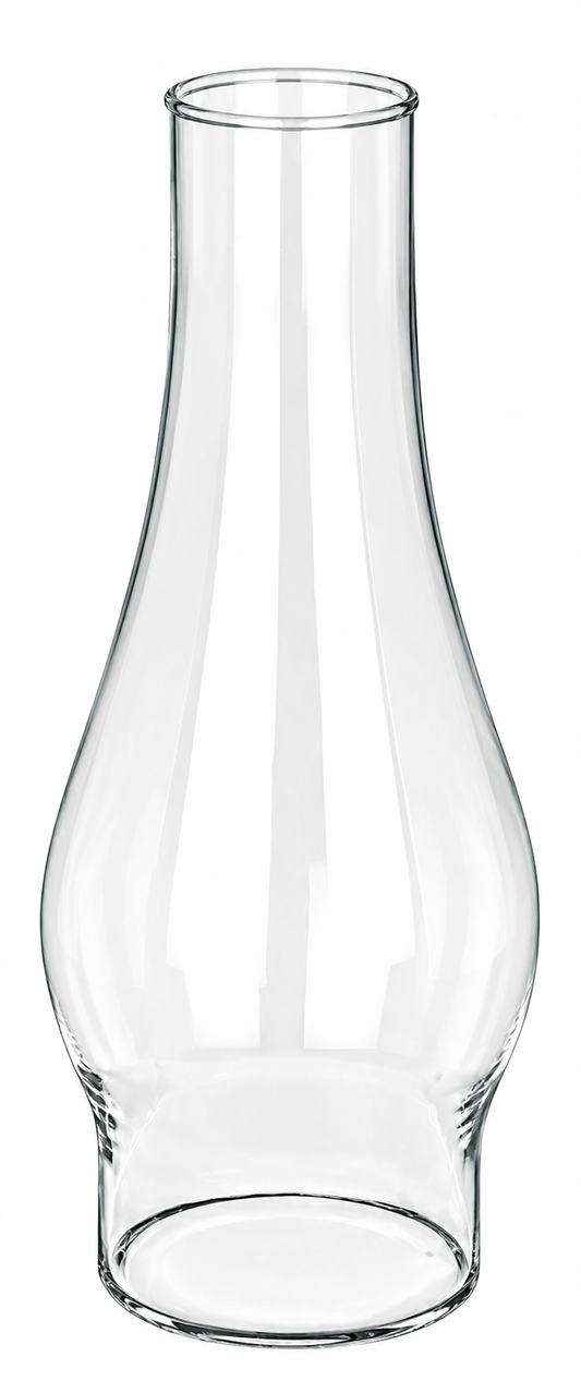 Sunset G52 12-inch Chimney Clear 4-inch Fitter for Oil and Kerosene Style Lamps