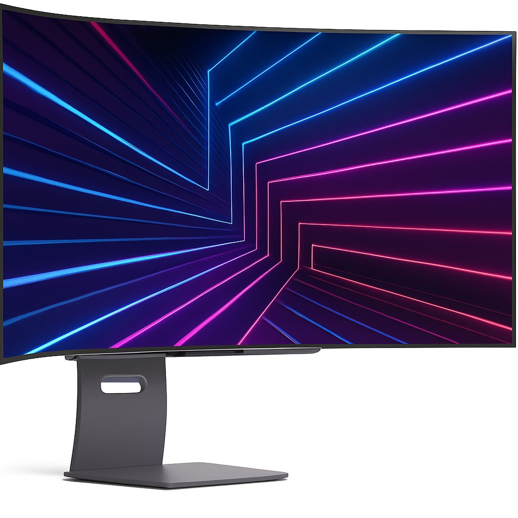 LG 45 Inch UltraGear OLED WQHD 1440P 240Hz 0.03ms G-Sync Compatible 800R Curved Gaming Monitor 45GS95QE