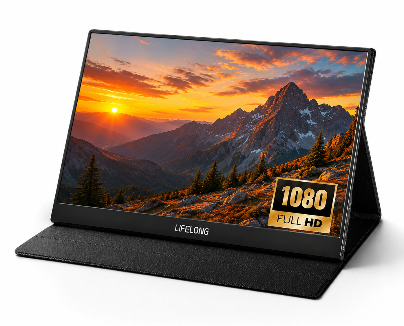 Lifelong 1920 x 1080 15.6" 1080P Portable Monitor G70-T - IPS, Built-In Speakers, 60Hz, HDMI & USB-C