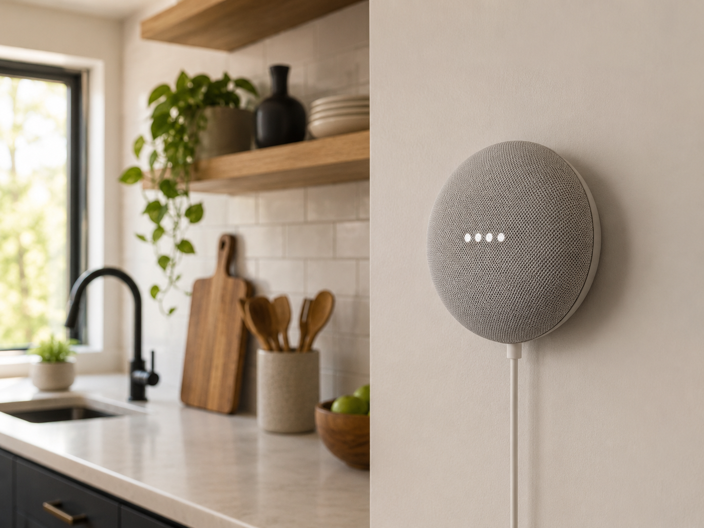 Google Nest Mini (2nd Generation) with Google Assistant - Chalk GA00638-US