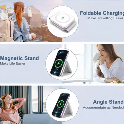 Tzumi 3-in-1 Wireless Charge Station, Universal Device Docking Hub, for Phone, earphones, watch - Fast charging capability