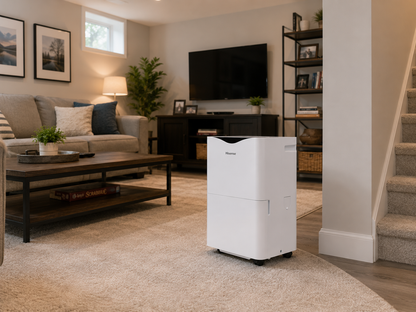 Hisense HD3526 35 Pint Portable Dehumidifier, 115V, Covers up to 3000 Sq. Ft. Water Collection and Drainage