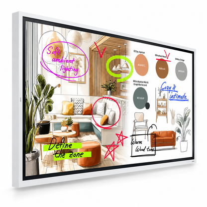 Samsung WM75FX Series 75-Inch 4K 8ms 60Hz UHD Flip Interactive Collaborative Display