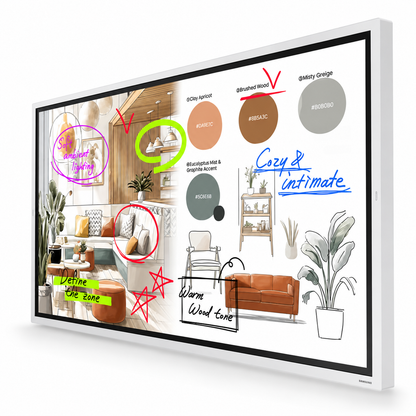 Samsung WM75FX Series 75-Inch 4K 8ms 60Hz UHD Flip Interactive Collaborative Display