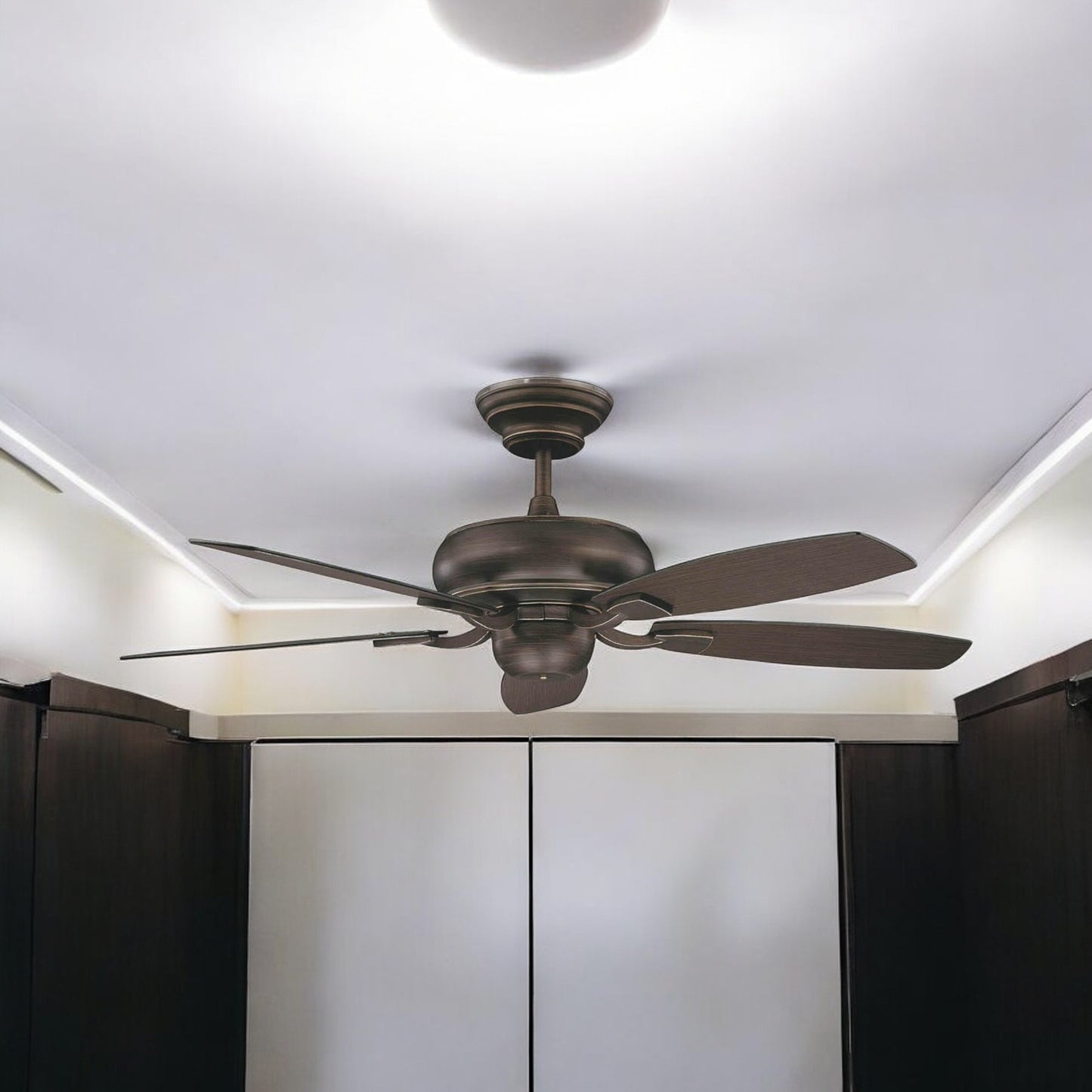 Concord Fans Contemporary 52" Roosevelt Oil Rubbed Bronze Ceiling Fan 52RS5ORB