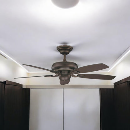 Concord Fans Contemporary 52" Roosevelt Oil Rubbed Bronze Ceiling Fan 52RS5ORB