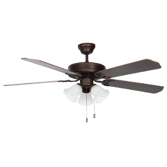 Concord Heritage Series 52" 3-Light Ceiling Fan Oil Rubbed Bronze 52HEH5EORB-ALB