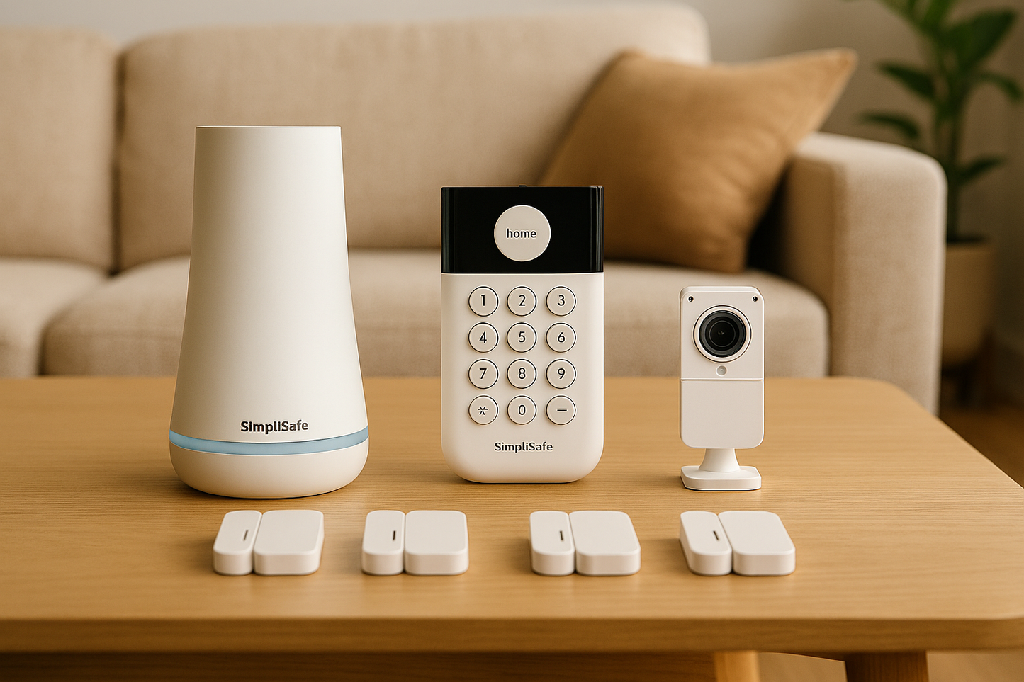 SimpliSafe 6-Pc Home Security System Security Camera & Entry Sensors KT061-01RUS