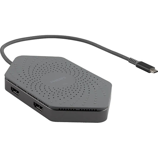 Philips Elite Plus USB-C Docking Station with Qi Charging DLK9121C/27