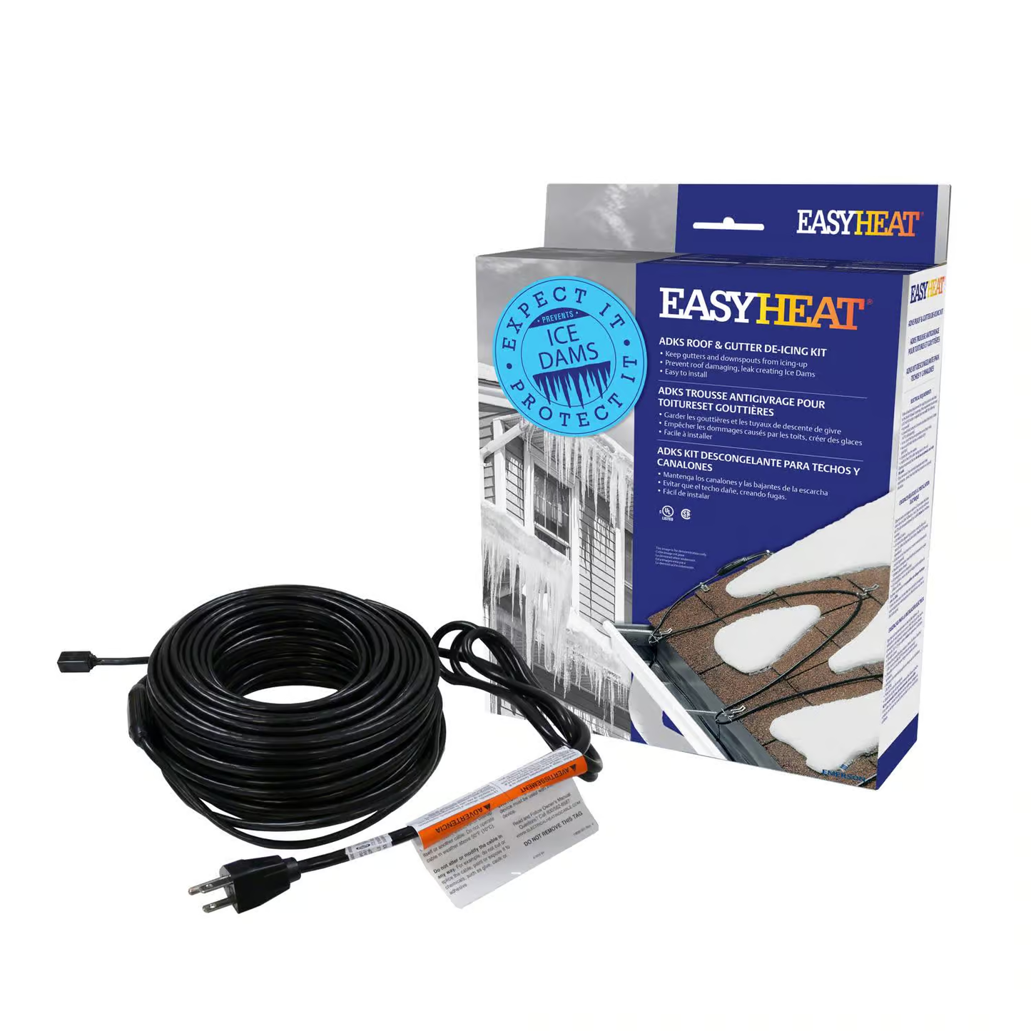 Easy Heat ADKS-400 80-Foot Roof Snow De-Icing Kit