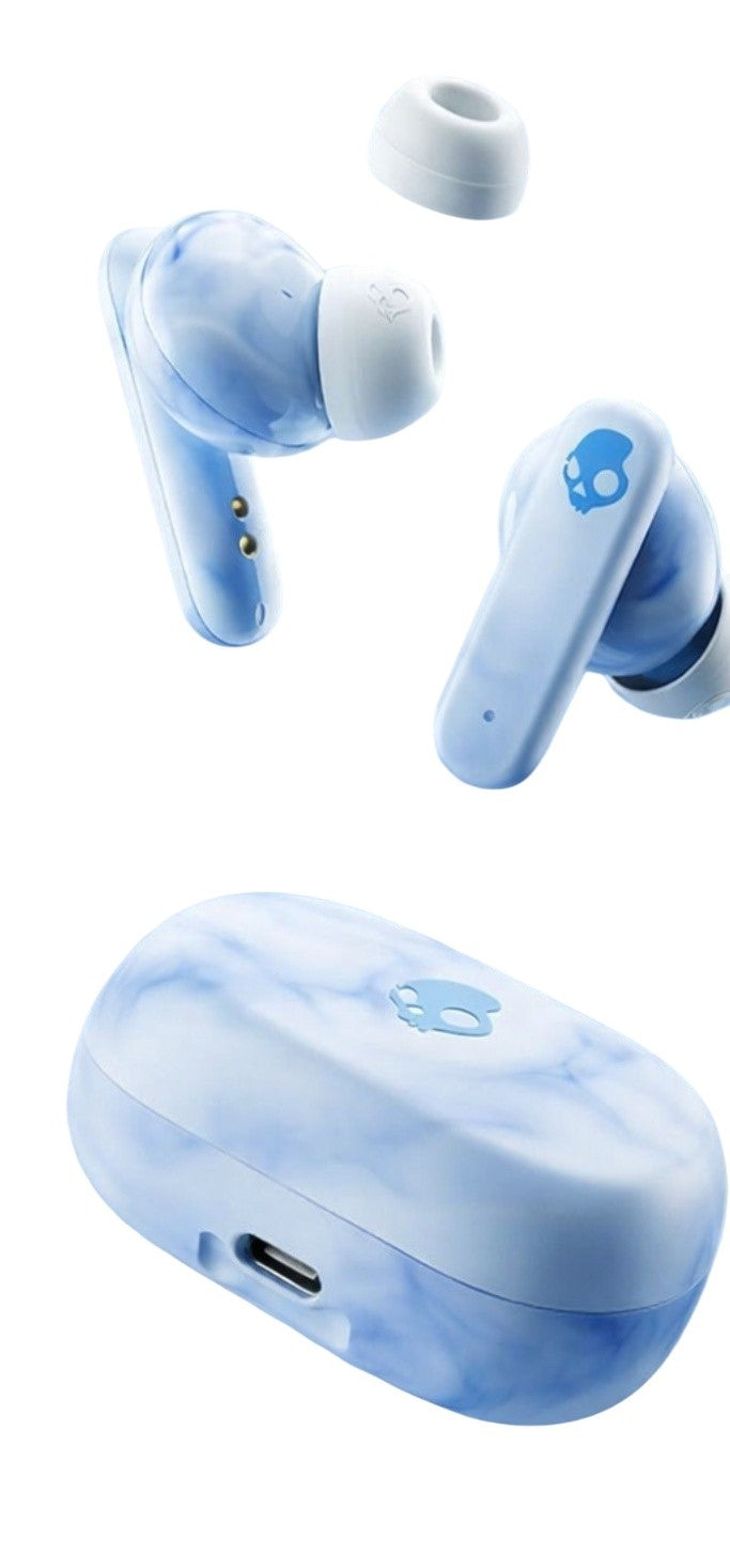 Skullcandy EcoBuds TWS Wireless Earbuds In-Ear Headphones S2EOW-Q764 Glacial Blue