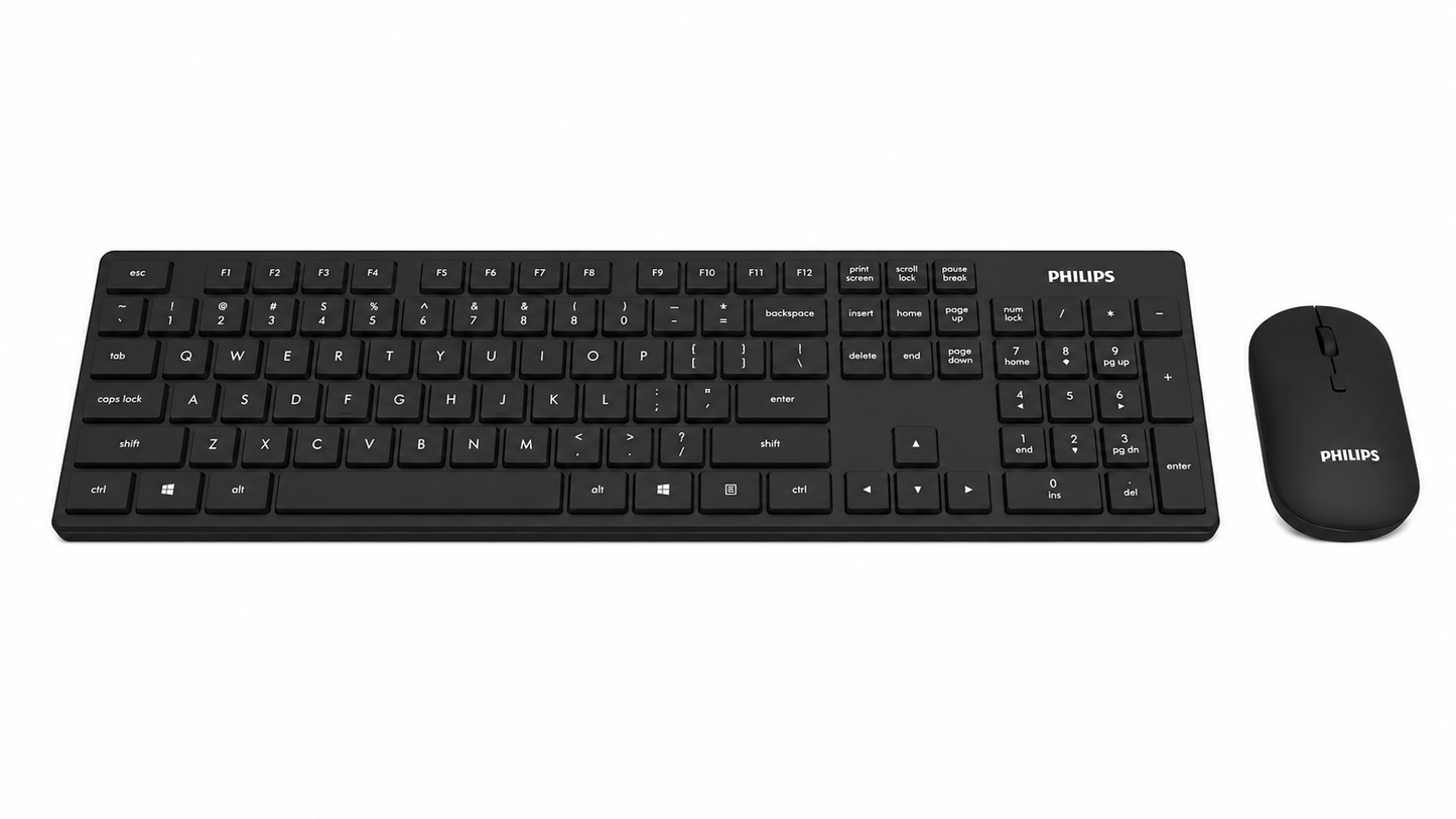 Philips 100 Series Wireless Keyboard-Mouse Combo SPT6103/00