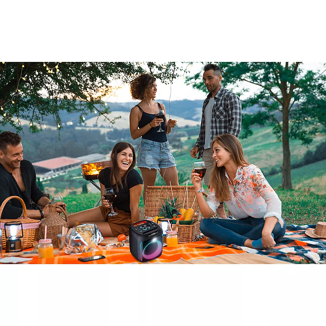 Edison Professional Block Party 2.0 Bluetooth Portable Party Speaker - 2 Pack