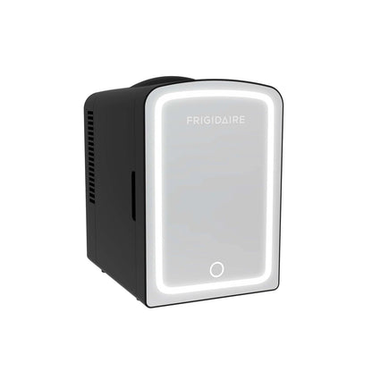 Frigidaire Skincare Cooler with Lighted Mirror Make-Up Door, Black EFBF9008-BLACK