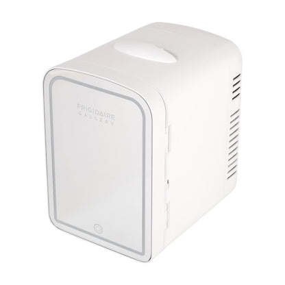 Frigidaire Skincare Cooler with Lighted Mirror Make-Up Door, White EFBF9008-WHITE
