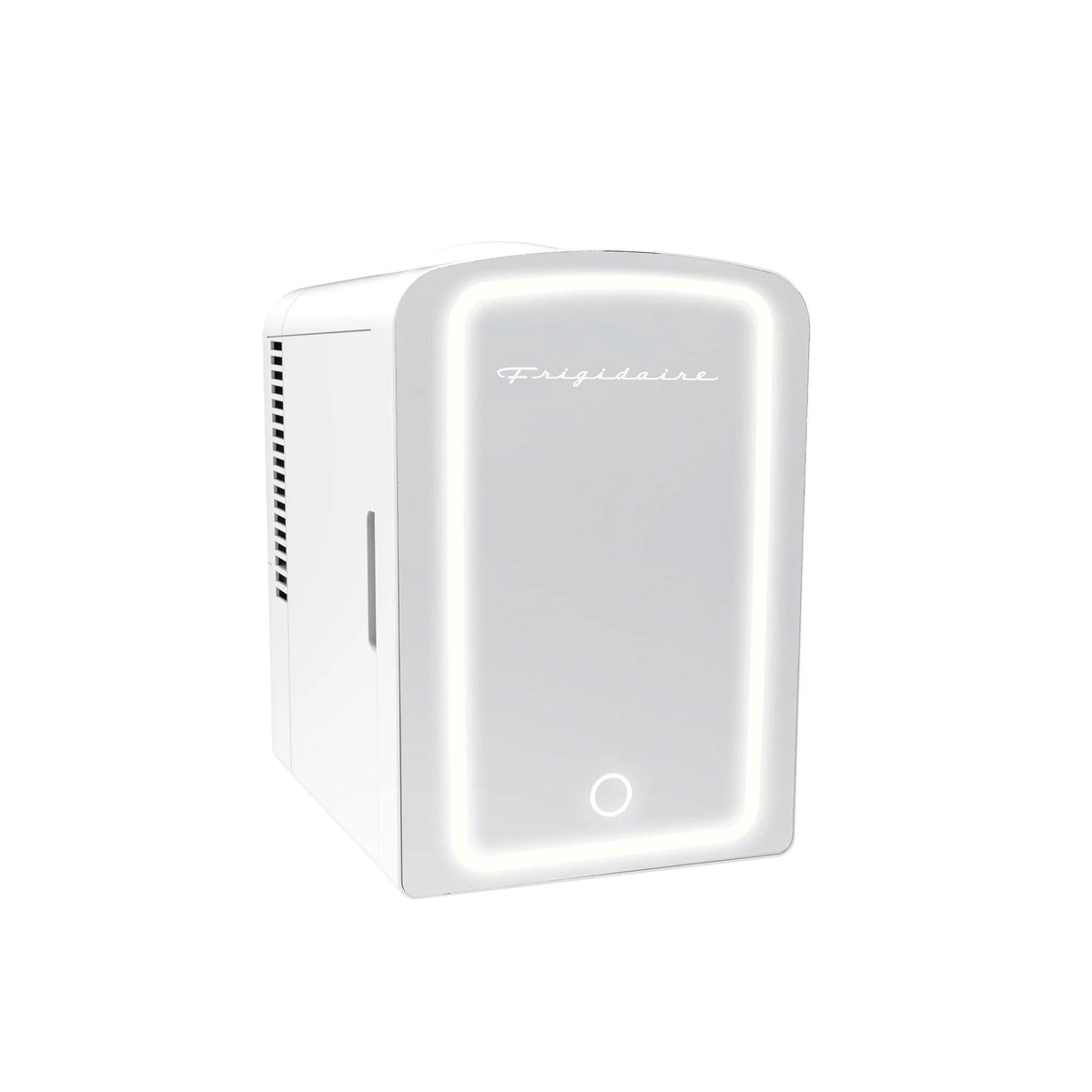 Frigidaire Skincare Cooler with Lighted Mirror Make-Up Door, White EFBF9008-WHITE