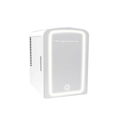 Frigidaire Skincare Cooler with Lighted Mirror Make-Up Door, White EFBF9008-WHITE