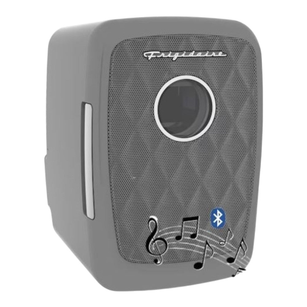 Frigidaire Bluetooth Speaker Built-In 9-Cans/6L Mini Fridge Gray EFMIS ...