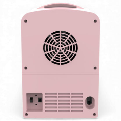 Frigidaire 18 in. 6-Can 4-Liter Mini Beverage Cooler in Pink EFMIS186-B-PINK, Includes 110V home power cord & 12V DC car adapter
