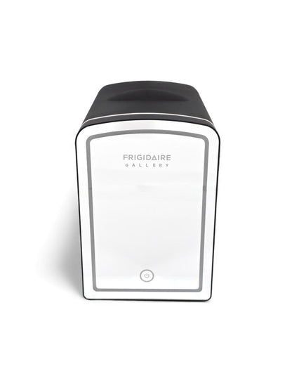 Frigidaire 9-Can or 6L Beauty Light Up Mini Refrigerator EFMIS209-BLACK, Includes 12V DC car adapter & 110v home power cord