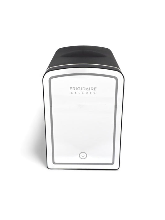 Frigidaire 9-Can or 6L Beauty Light Up Mini Refrigerator EFMIS209-BLACK, Includes 12V DC car adapter & 110v home power cord