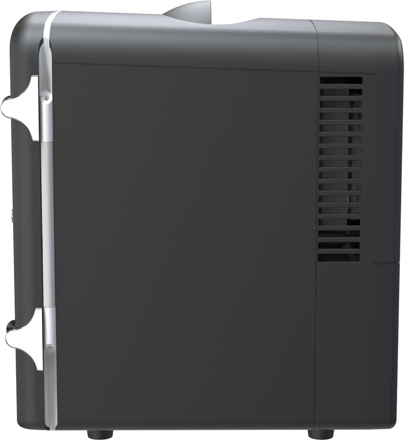 Frigidaire 6 Can/4L Mini Personal Retro Fridge Cooler, Plugs into an AC (home) outlet and comes with a 12V car adapter. - EFMIS229-BLACK
