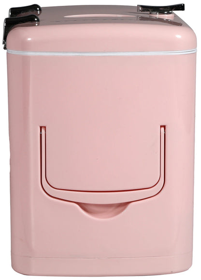Frigidaire 6-Cans/4L Mini Retro Mini Refrigerator in Pink EFMIS229-PINK, Includes 110V home power cord & 12V DC car adapter