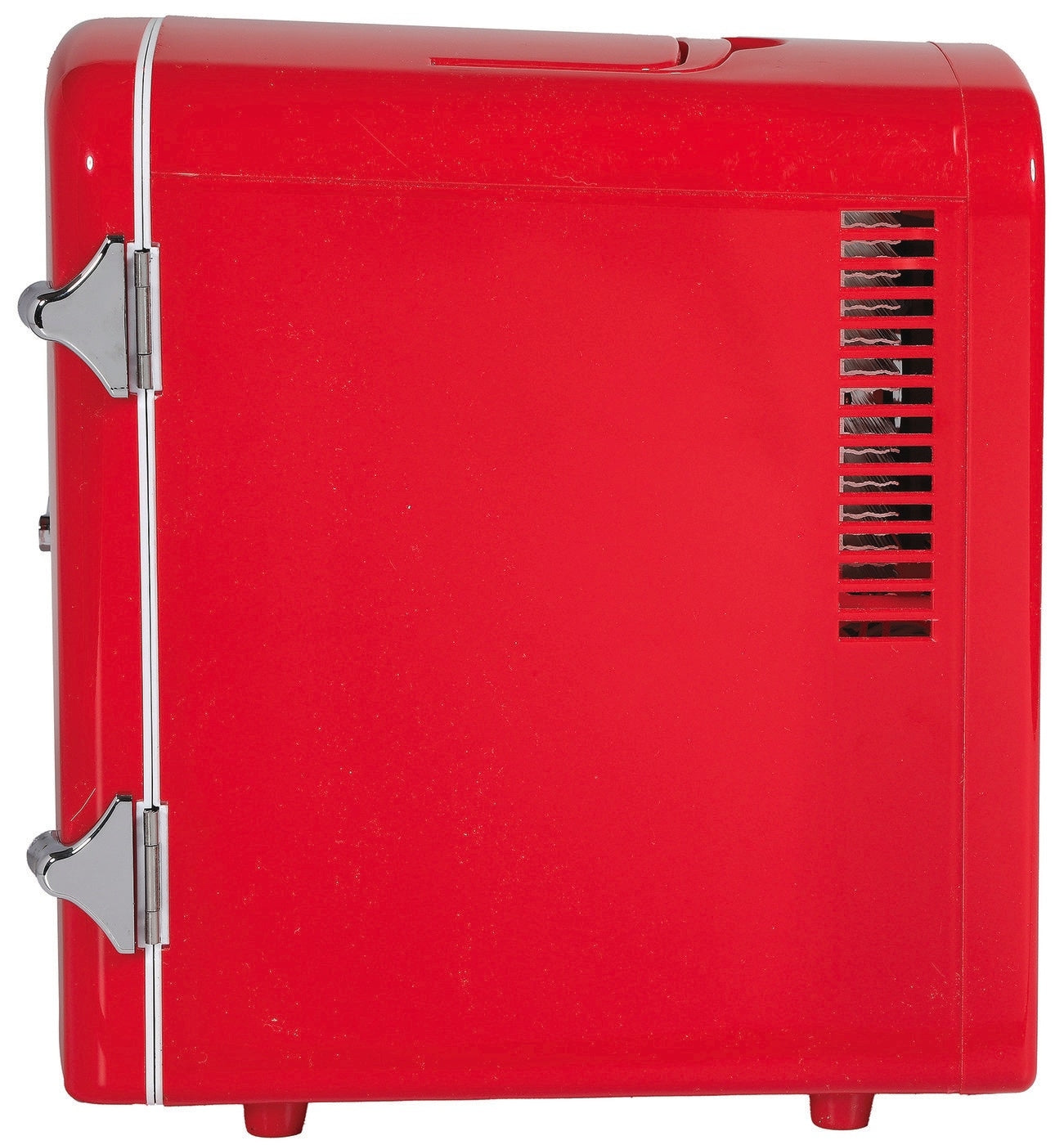 Frigidaire 6 Can/4L Mini Personal Retro Fridge Cooler Includes AC Power Cord & 12V DC Car Adapter EFMIS229-RED