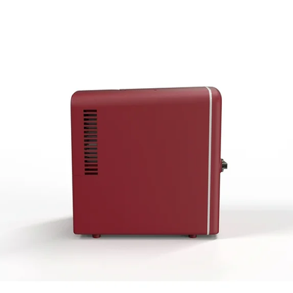 Frigidaire 6 Can/4L Mini Personal Retro Fridge Cooler Includes AC Power Cord & 12V DC Car Adapter EFMIS229-RED