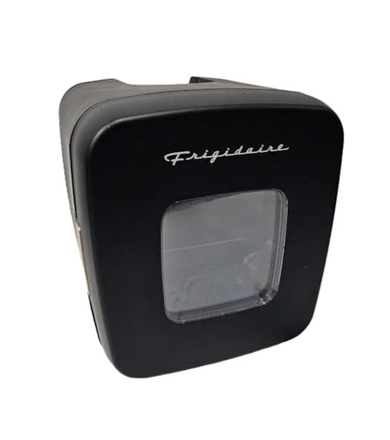 Frigidaire Retro 12 Can Mini Beverage/Skincare Cooler, Plugs into a 12V car adapter or 110V home outlet - EFMIS351-Black