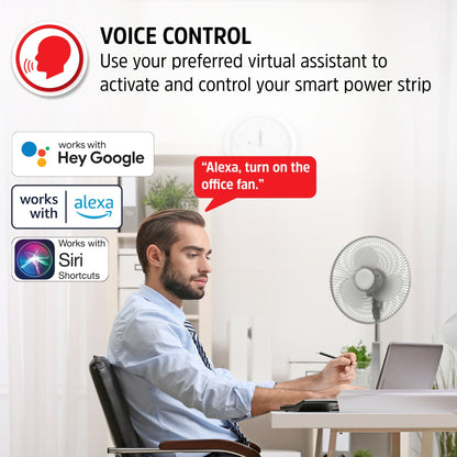 Energizer Connect 125-Volt 3 -Outlet Indoor Smart Plug EIX3-1003-WHT