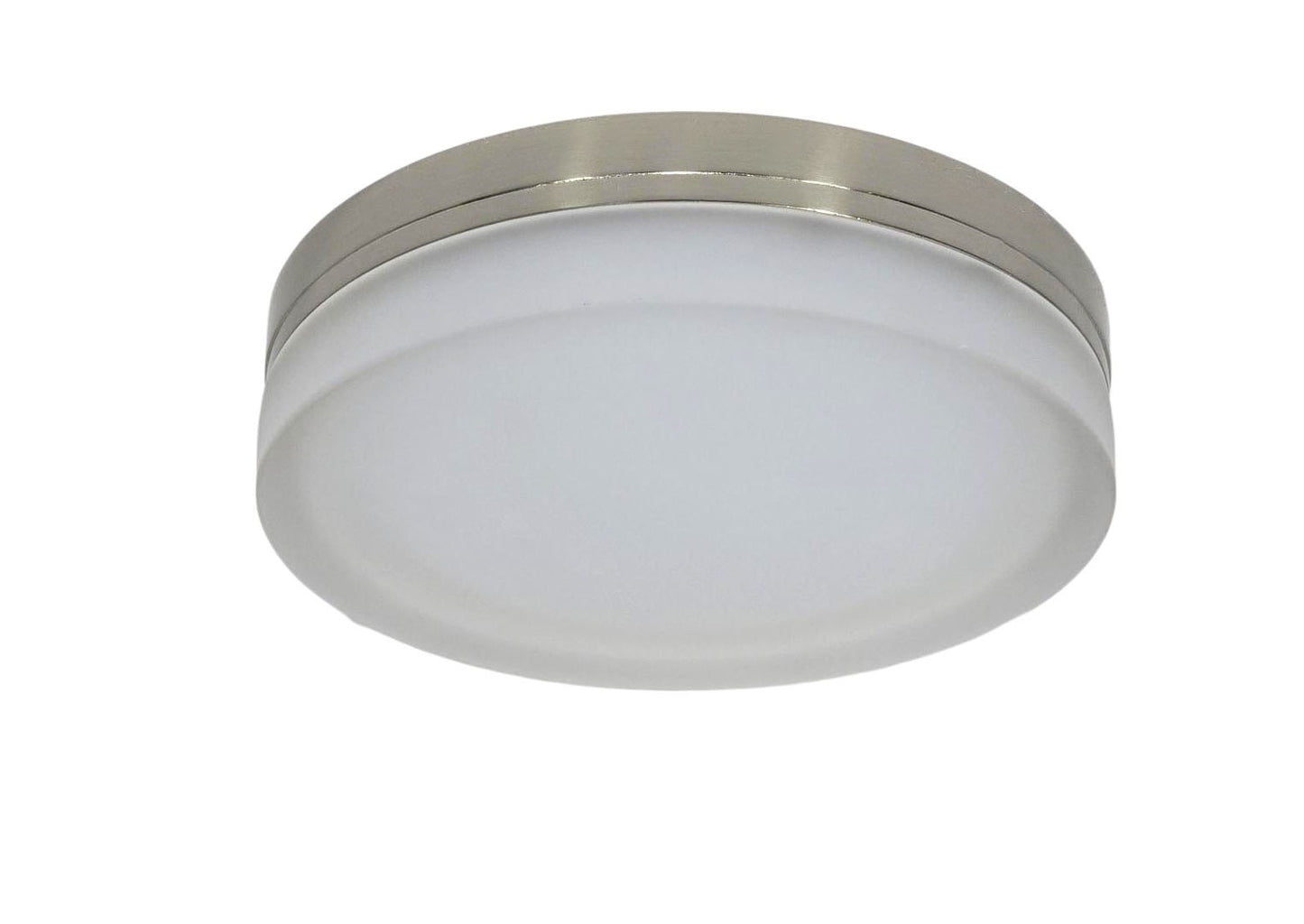 Elecrix 11" LED Flush Mount Light Glass Silver 1000LM 16W 3000K FMT-G20-11-10-SN