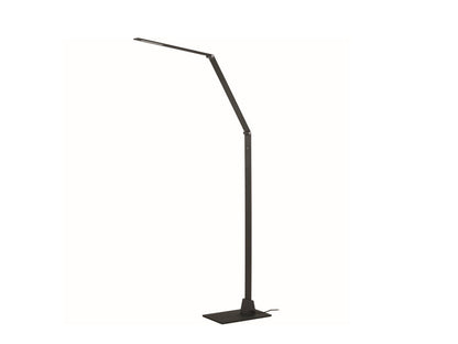 Electrix Slim Line Z Fold-able LED Floor Lamp Dark Gray Finish 900Lms 3000K Color 10C-014