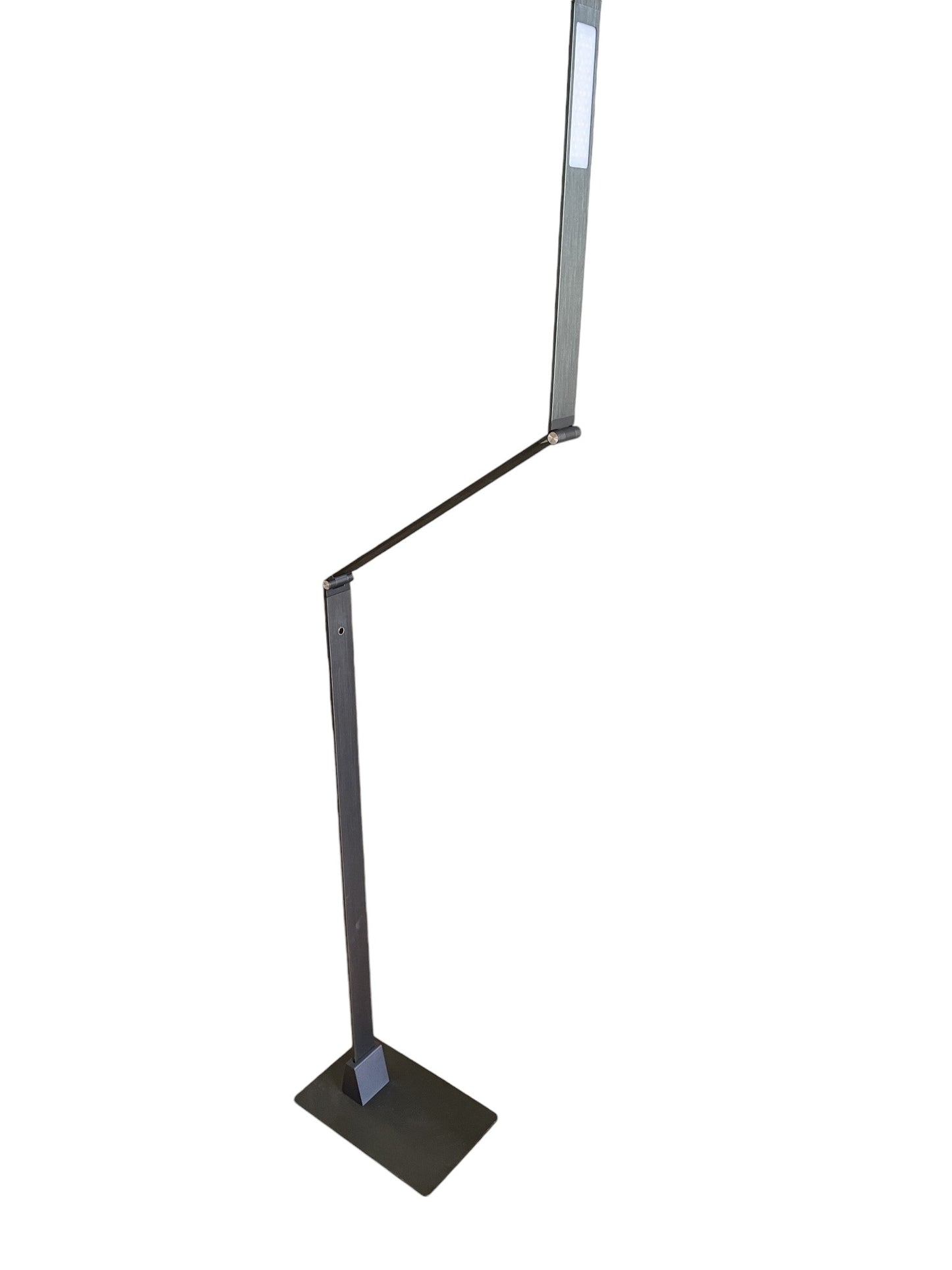 Electrix Slim Line Z Fold-able LED Floor Lamp Dark Gray Finish 900Lms 3000K Color 10C-014