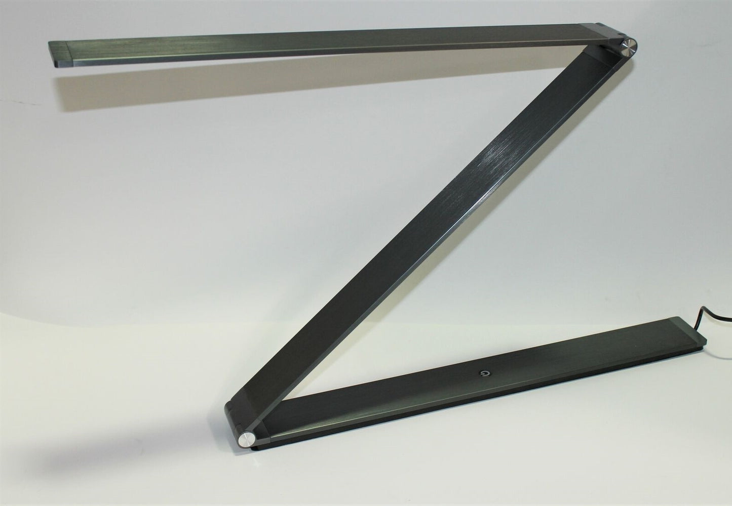 Electrix Slim Line Z Foldable Desk LED Lamp 1217 Lumens 24V 500mA, Color: Dark Grey Brushed Aluminum - 20840-000