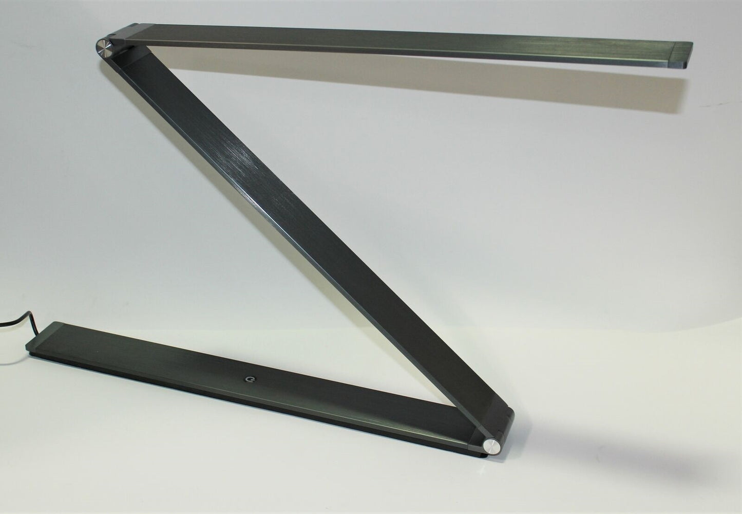 Electrix Slim Line Z Foldable Desk LED Lamp 1217 Lumens 24V 500mA, Color: Dark Grey Brushed Aluminum - 20840-000