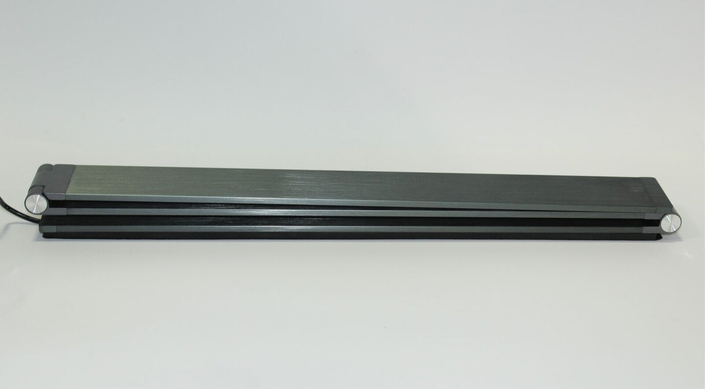 Electrix Slim Line Z Foldable Desk LED Lamp 1217 Lumens 24V 500mA, Color: Dark Grey Brushed Aluminum - 20840-000