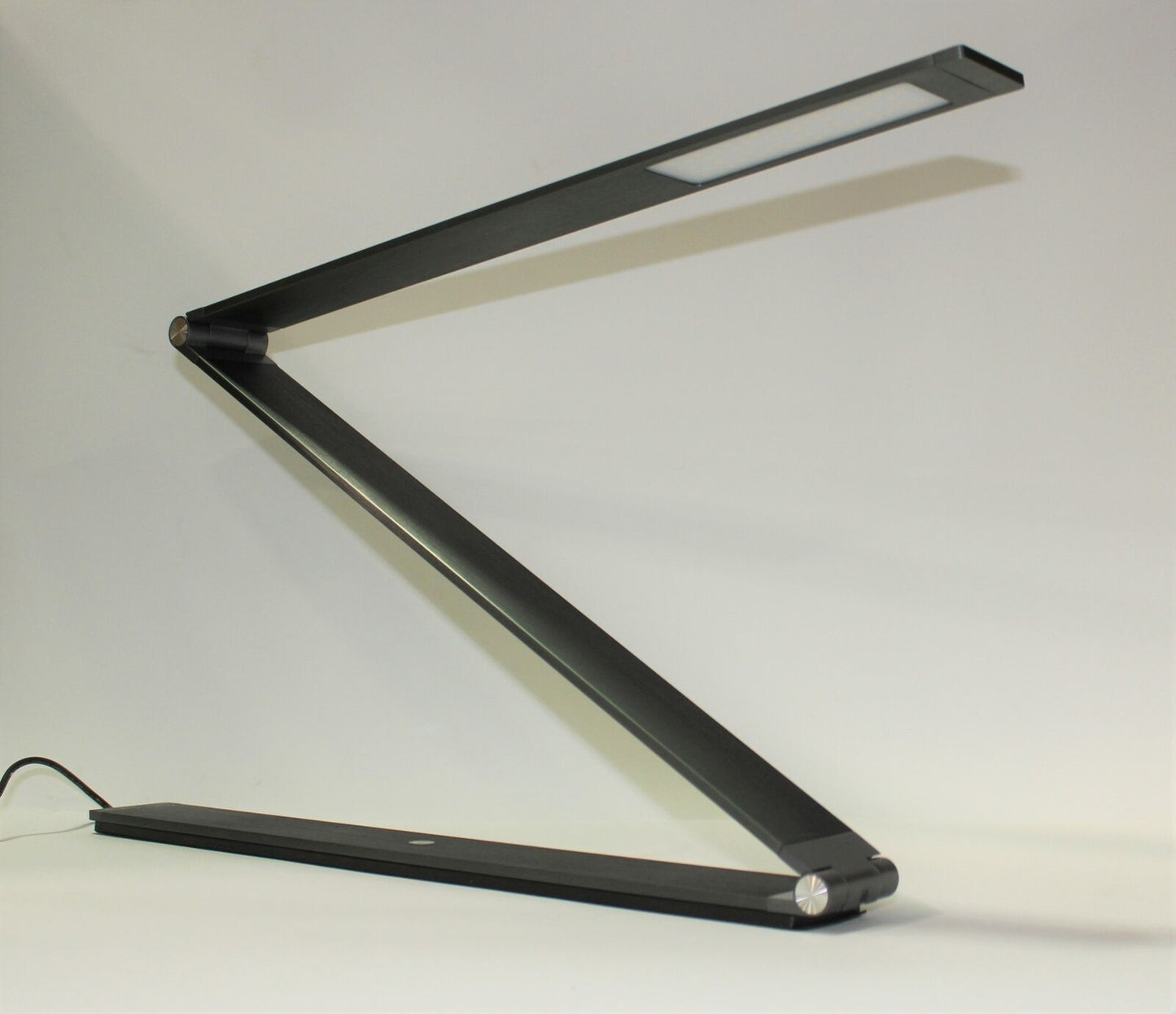 Electrix Slim Line Z Foldable Desk LED Lamp 1217 Lumens 24V 500mA, Color: Dark Grey Brushed Aluminum - 20840-000