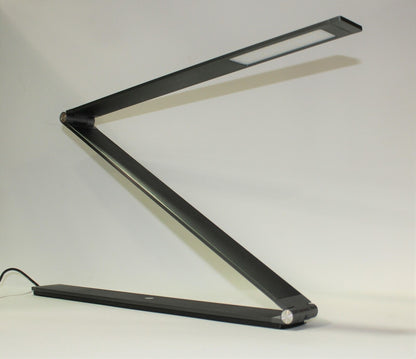 Electrix Slim Line Z Foldable Desk LED Lamp 1217 Lumens 24V 500mA, Color: Dark Grey Brushed Aluminum - 20840-000